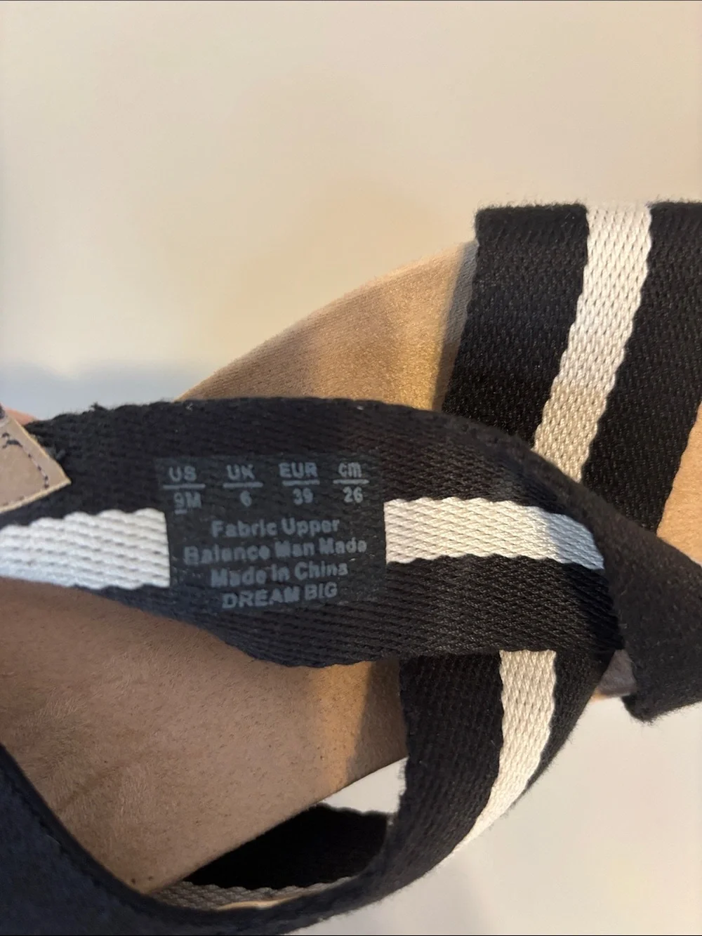LifeStride Dream Big strappy wedge sandals in black and white size 9